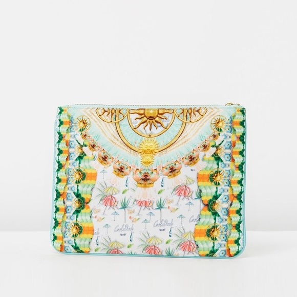 Camilla Small Canvas Clutch Sundowners - Picture 4 of 10